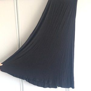 Dark Sydnee Ribbed-Knit Maxi Skirt